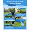Reinmoson Inflatable Pool Cover Rectangular Fits Pool Under 130" L