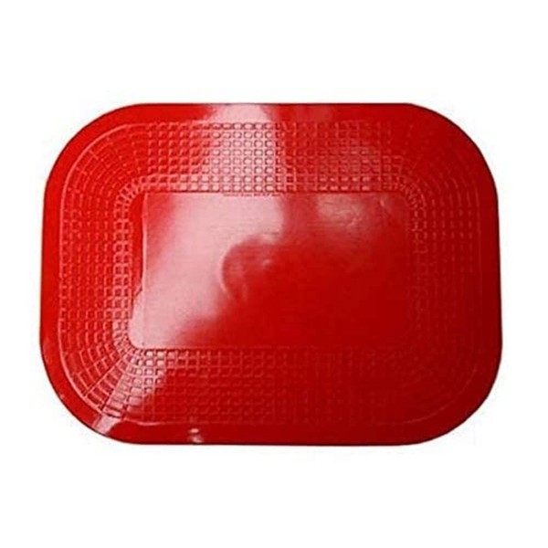 Dycem Non Slip Rectangular Pad 25 x 18 cm, Red, Precut Adhering Pad, Grip Assistance, Non-Toxic, Prevents Objects From Sliding or Rolling, Ideal for Cups, Plates and Eating Utensils