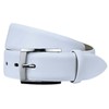 Lloyd Men's Leather Belt 35mm Pin Buckle, White