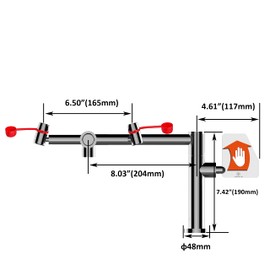 Deck Mounted Emergency Eyewash Faucet with Swivel Spout for Right Hand Mounting -Reliable Primary Emergency Eye Wash Unit with Standard Faucet Function (KS-DEW69)