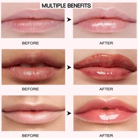 7pcs Hydrating Lip Oil Set,Magic Colour Changing Long Lasting Lipgloss,Lip Balm Fruit-Flavored L/ip Care Kit,Clear L/ip Gloss Set,Moisturizing Glossy Lip Oi/l Tinted,Plumping Li/p Oi/l,Li/p Plumper