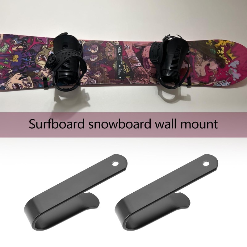 LT Easiyl 4Pcs Snowboard Holder Wall Mount Surfboard Paddle Board