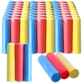 MotiMind 72 Pcs 24 Set Sidewalk Chalks 3 Colors Jumbo Non-toxic Washable Chalk Sticks for Pavement Classroom Outdoors Art Play Painting Party Favors Summer Gift, Blue Red Yellow