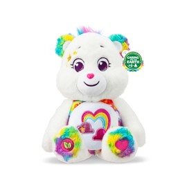 Care Bears Medium Plush - True Friend Bear - Perfect Stuffed Animal Holiday, Birthday Gift, Super Soft and Cuddly – Good for Girls and Boys, Employees, Collectors
