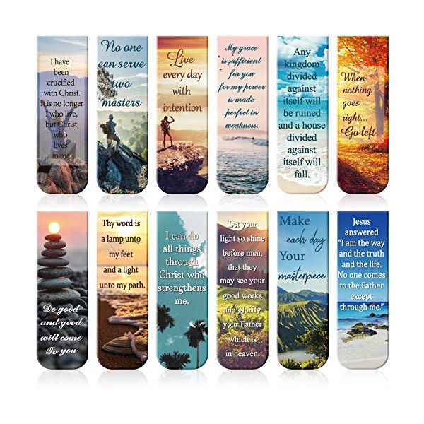 Magnetic Bookmarks Bible Verse Page Clip Scripture Magnet Page Markers