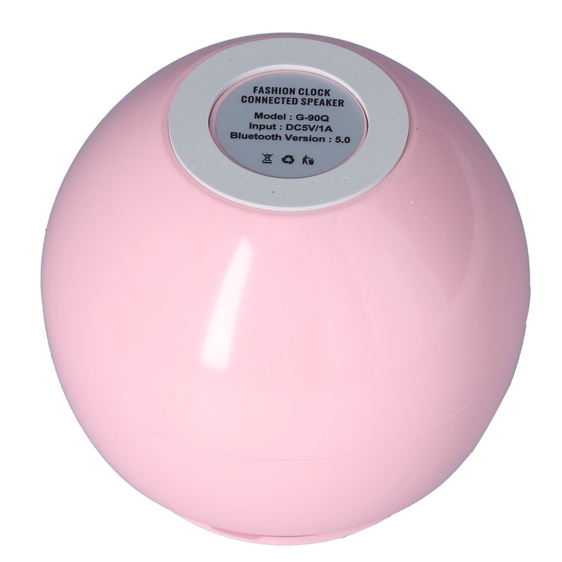Multifunctional Bluetooth 5.0 Alarm Clock Speaker Rechargeable Ball Shape Portable