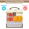 SUNNY BIRD Insulated Lunch Bag Rolltop Lunch Box Medium Lunch