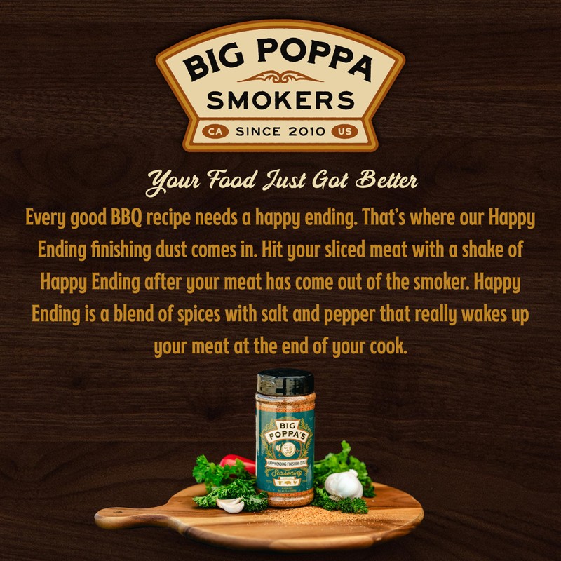 Big Poppa's Happy Ending Finishing Dust Seasoning – Irresistible BBQ