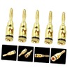 Gatuida 24pcs Gold Plated Banana Plugs Connector for Speakers and