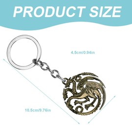 BEPSYOM 1 Pcs Dragon Keyring Universal Keyring Role Play, multicoloured