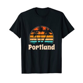 Portland Maine Beach Lover ME Beach Bum Portlander Sommer T-Shirt