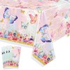 XJLANTTE 4 PCS Butterfly Birthday Tablecloth Decor Butterfly Plastic Table