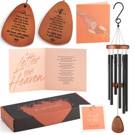 Sympathy Wind Chimes Memorial Wind Chimes for Loss of Loved One, Memorial Gifts/Sympathy Gift/Bereavement Gifts/ Condolence Remembrance Gift in Memory of Mother Father,32 Inch