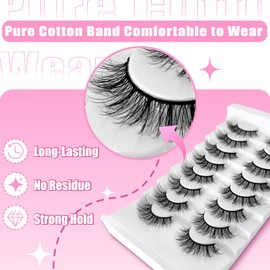 beautykaisen 3D Fluffy Strip Lashes - Ultra Soft & Natural Looking False Eyelashes for Instant Volume | Easy to Apply, Reusable
