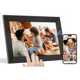 Frameo 10.1 Inch WiFi Digital Photo Frame, 1280 x 800 IPS Touch Screen, Share Photos or Videos via Frameo Applications, Automatically Rotate, Mother's Day