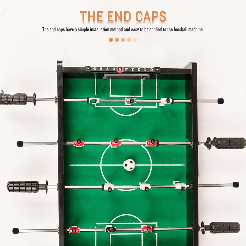 VICASKY 10pcs Foosball Rod Caps End for Standard Foosball Tables