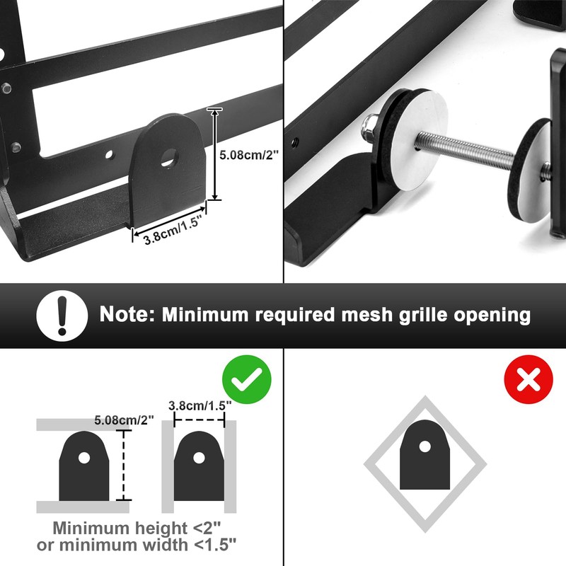 ROMELACK Grille License Plate Holder Front Mount Bracket All-Around Adjustable