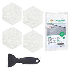 36 PCS Non Slip Bathtub Stickers, Anti Slip Shower Stickers with Premium Scraper, Shower Floor Non Slip Stickers for Bath Tub, Shower Floor and Stairs