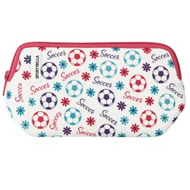 Sportybella Soccer Gifts for Girls and Women – Soccer Makeup Bag, Cosmetic Pouch, Waterproof Travel Toiletry Bag Organizer – Soccer Accessories and Gift for Players & Coaches