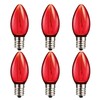 C7 RED Replacement Light Bulbs, Shatterproof LED Light Bulb for