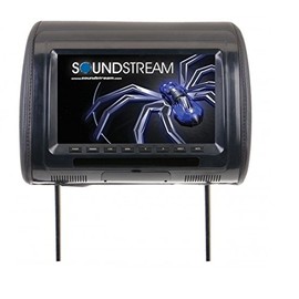 Soundstream VH-90CC Universal Headrest with 9″ LCD/3 Color Covers