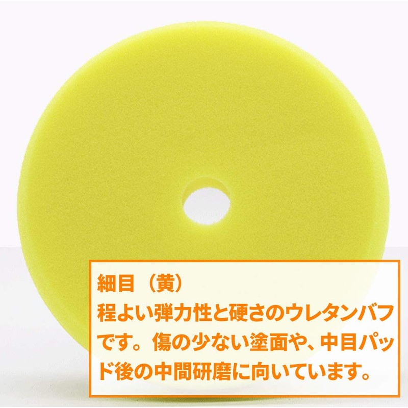 Molly Trade Urethane Sponge Pad Buff, 3 Pieces, Medium, Fine,