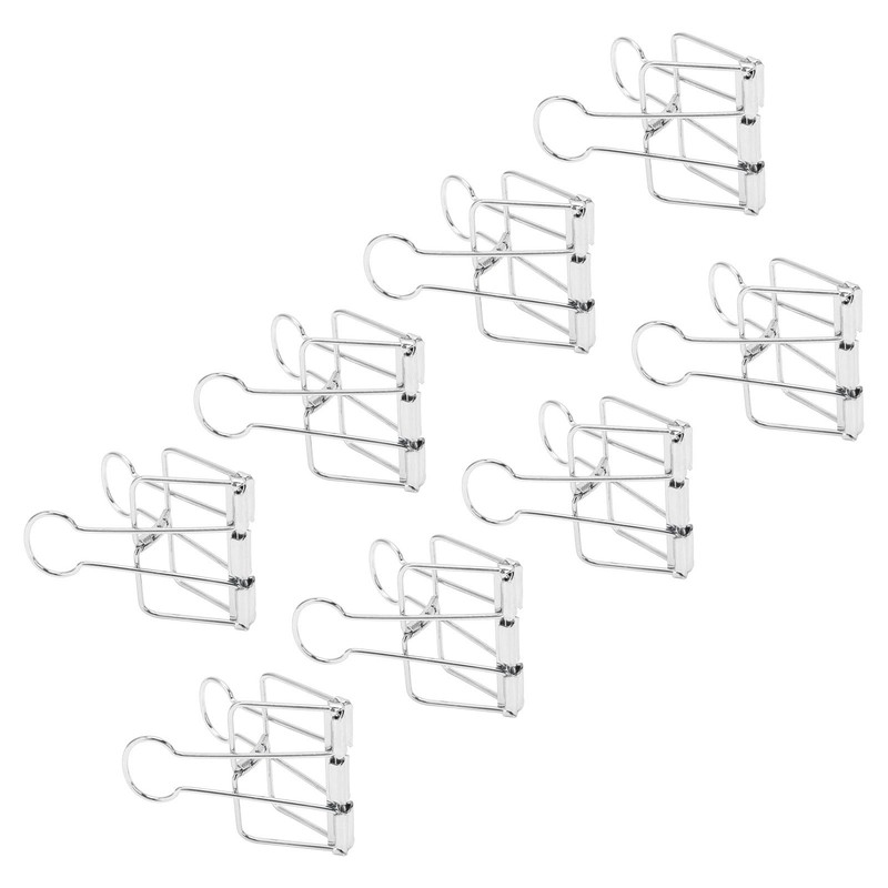 51mm 30pcs Binder Clips Strong Clamping Force Metal Hollow Tail