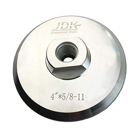 4 Inch Aluminium Backing JDK061004R Hook and Loop Pad with 5/8''-11 Arbor