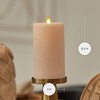 Luminara Flameless Candle LED Pillar Irish Cream Chalky Finish -