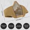 Airsoft Mask, Tactical Mask for Airsoft Paintball, Foldable Half Face