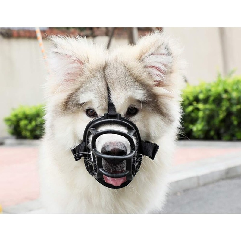 Dog Muzzle, Soft Basket Muzzle for Medium Large Dogs, Best