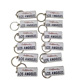 Set of 12 Los Angeles Souvenir Keychain, I Heart LA Keychain, I Heart Los Angeles Keychain (Cama)