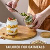 NETANY 4-pack 16oz Glass jars with Airtight Lids, Overnight Oats
