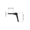 QWORK® Pack of 4 M8 Clamping Lever Handle Alloy External