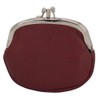 GERMANUS Barbara Women's Leather Purse with Clasp, red, Classic