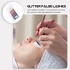 Healvian 6 Paar künstliche Wimpern mit Glitter Exstension Bunte Wimpern