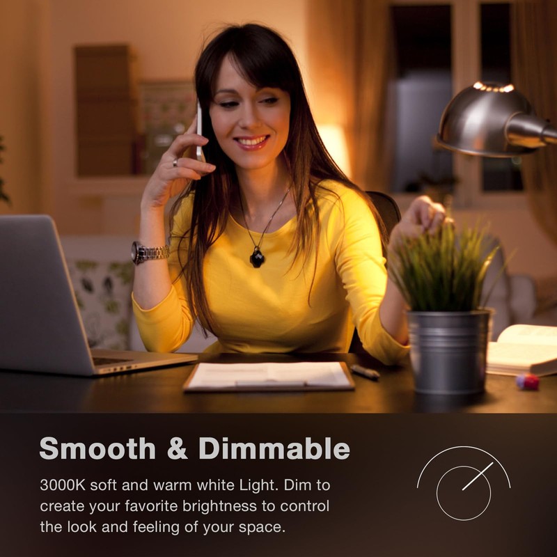 aooshine Q50 Dimmable LED Light Bulb - 3000K Warm White
