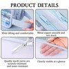 MLPKOI 2 PCS Clear Pencil Case for Exams, Transparent Pencil