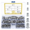 165 Pcs Rivet Nuts Set, Threaded Insert Nutsert, M3 M4