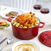 Velaze 6 QT Enameled Cast Iron Dutch Oven, Dual Handles