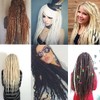 100% Real Hair Dreadlock Extensions 20 Inch 5 Strands/Pack Handmade