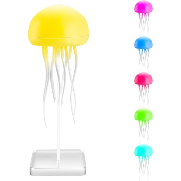 Jellyfish Light Lamp - Cute RGB Gradient Jellyfel Table Lamps,