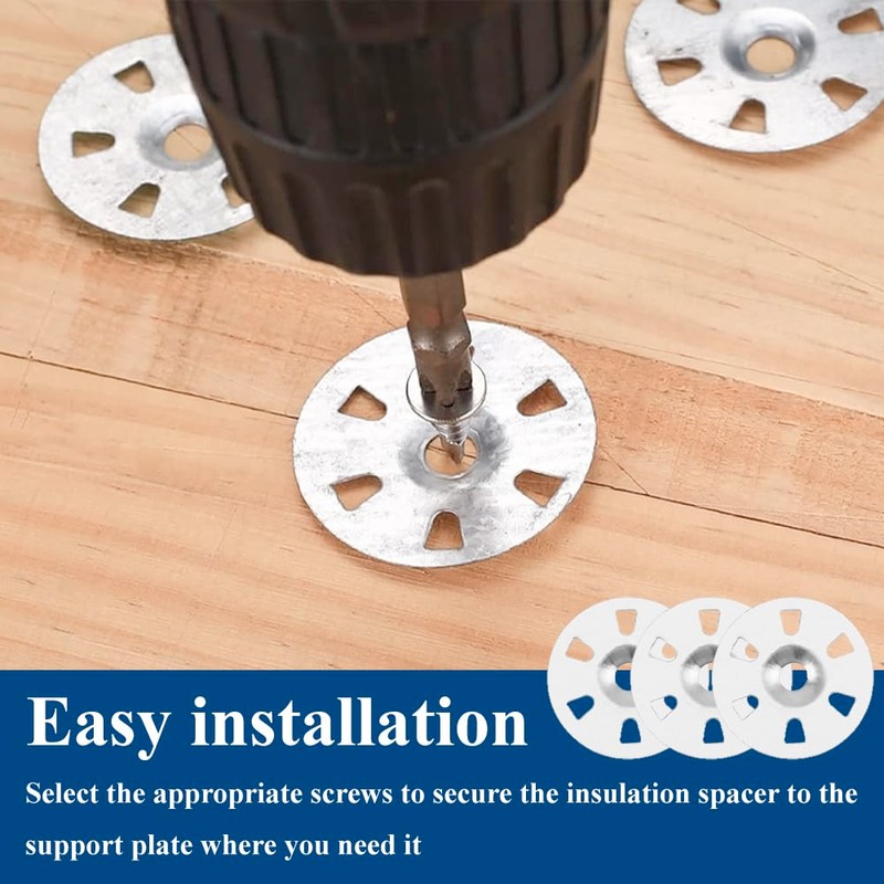100 PCS Tile Backer Board Washers 35mm Diameter Easy Fix