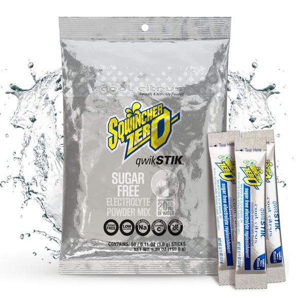 Sqwincher Sqwincher Zero Qwik Stik, Cool Citrus, Sugar Free, Low