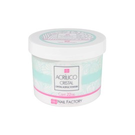 NAIL FACTORY - ACRILICO EN POLVO Para Construcción Extensión de Uñas, Nail Powder CRISTAL CLEAR, 2 Oz. / 56 Gr,