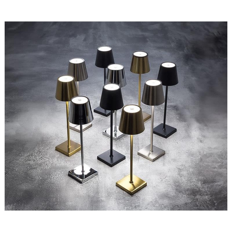 Abbott Collection Silver Classic Shade LED Table Light/Lamp - 15"H