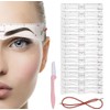 12 Pairs of Eyebrow Stencils + Eyebrow Shaper + Holder,