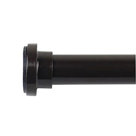 Meriville 1-inch Diameter Metal Spring Tension Rod, Closet Rod, Tension Curtain Rod, Shower Curtain Rod, Adjustable Length 16-inch to 24-inch, Oil-Rubbed Bronze