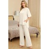 PrinStory Lounge Sets for Women 2 Piece Pajamas Sets Woman