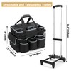 HODRANT Large Cleaning Caddy with Detachable Trolley & Shoulder Strap,